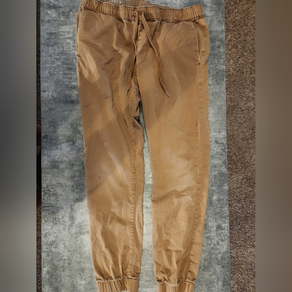 California Republic Mens Khaki Pants Size Small Skinny Fit